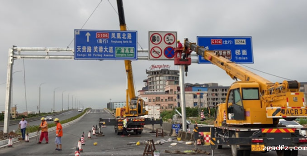 交通标志牌各组件的安装